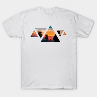 Triangular Landscape · Sunset T-Shirt